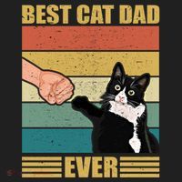 Fathers Day Cat Dad Funny Best Cat Dad Ever Gift Hat thumb 2