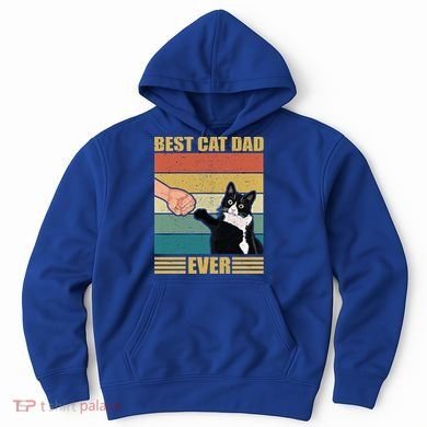 Fathers Day Cat Dad Funny Best Cat Dad Ever Gift Hoodie