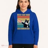 Fathers Day Cat Dad Funny Best Cat Dad Ever Gift Hoodie thumb 5