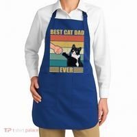 Fathers Day Cat Dad Funny Best Cat Dad Ever Gift Apron thumb 2