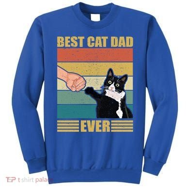 Fathers Day Cat Dad Funny Best Cat Dad Ever Gift Sweatshirt