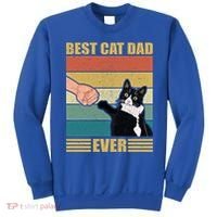 Fathers Day Cat Dad Funny Best Cat Dad Ever Gift Sweatshirt thumb 0