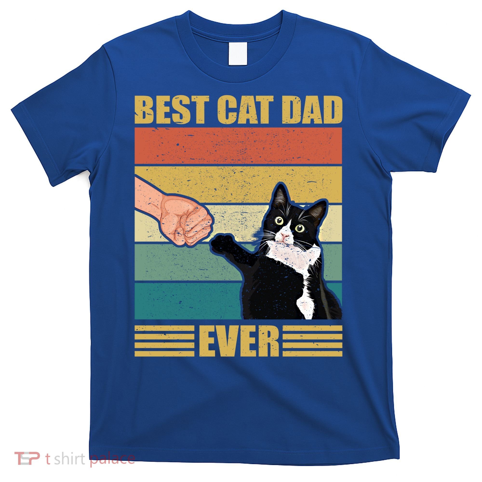 Fathers Day Cat Dad Funny Best Cat Dad Ever Gift T-Shirt