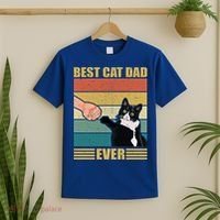 Fathers Day Cat Dad Funny Best Cat Dad Ever Gift T-Shirt thumb 2
