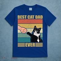 Fathers Day Cat Dad Funny Best Cat Dad Ever Gift T-Shirt thumb 5