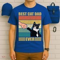 Fathers Day Cat Dad Funny Best Cat Dad Ever Gift T-Shirt thumb 6