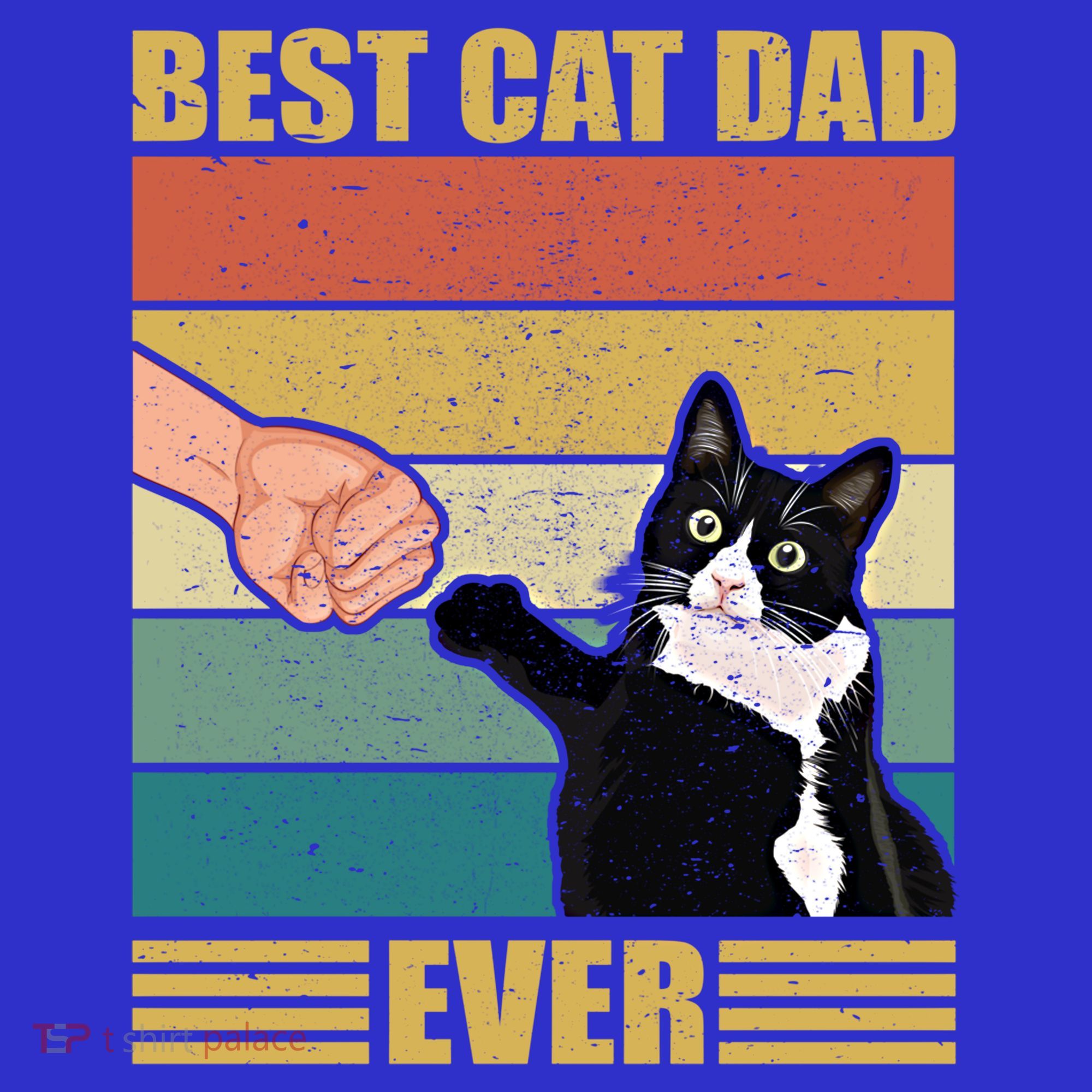 Fathers Day Cat Dad Funny Best Cat Dad Ever Gift Button