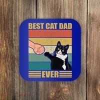 Fathers Day Cat Dad Funny Best Cat Dad Ever Gift Coaster thumb 0