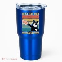 Fathers Day Cat Dad Funny Best Cat Dad Ever Gift Tumbler thumb 0