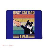 Fathers Day Cat Dad Funny Best Cat Dad Ever Gift Mousepad thumb 0
