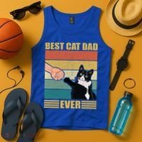 Fathers Day Cat Dad Funny Best Cat Dad Ever Gift Tank Top thumb 4