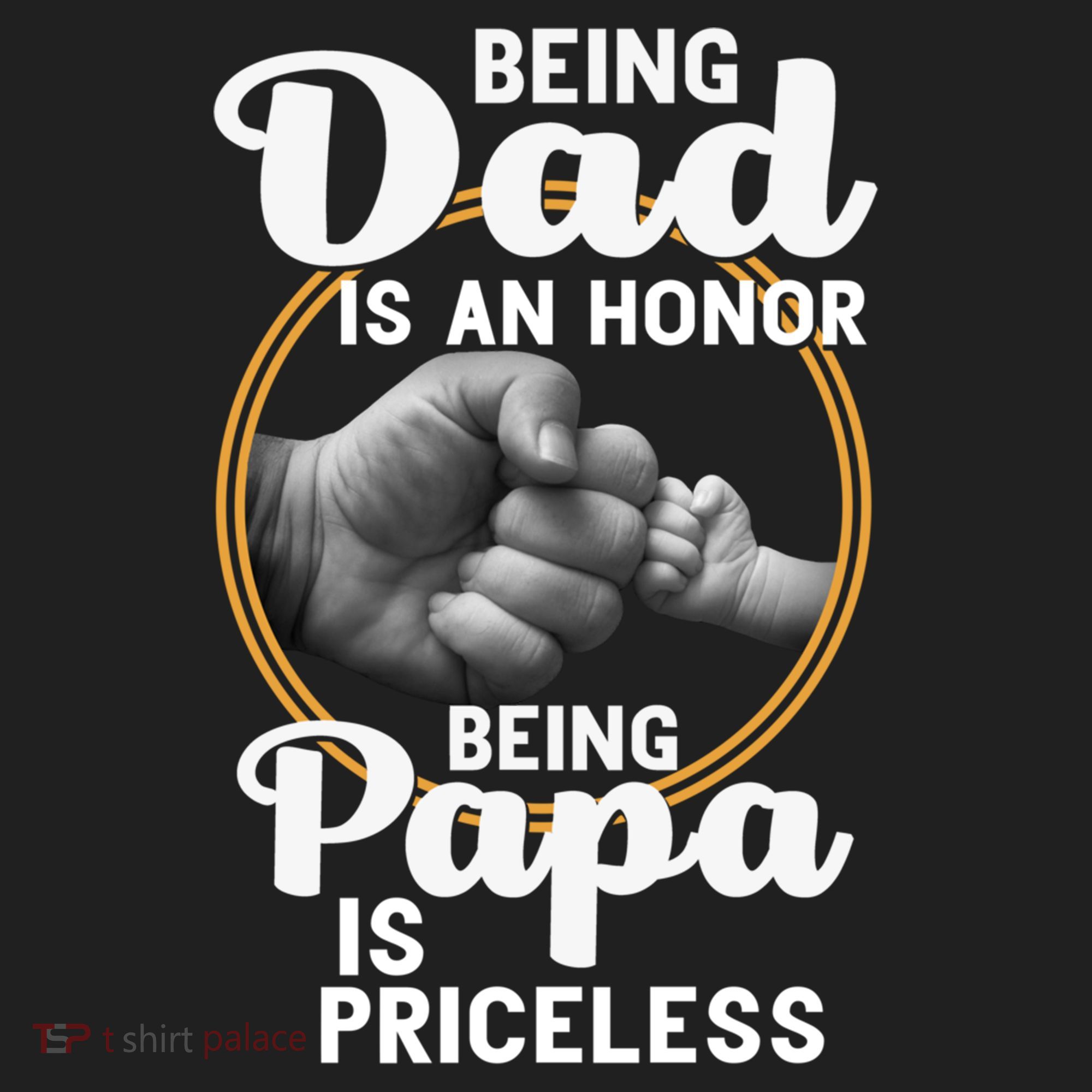 Funny Dad Cute Gift Being Dad Is An Honor Fathers Day Great Gift Golf Towel