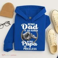 Funny Dad Cute Gift Being Dad Is An Honor Fathers Day Great Gift Hoodie thumb 4