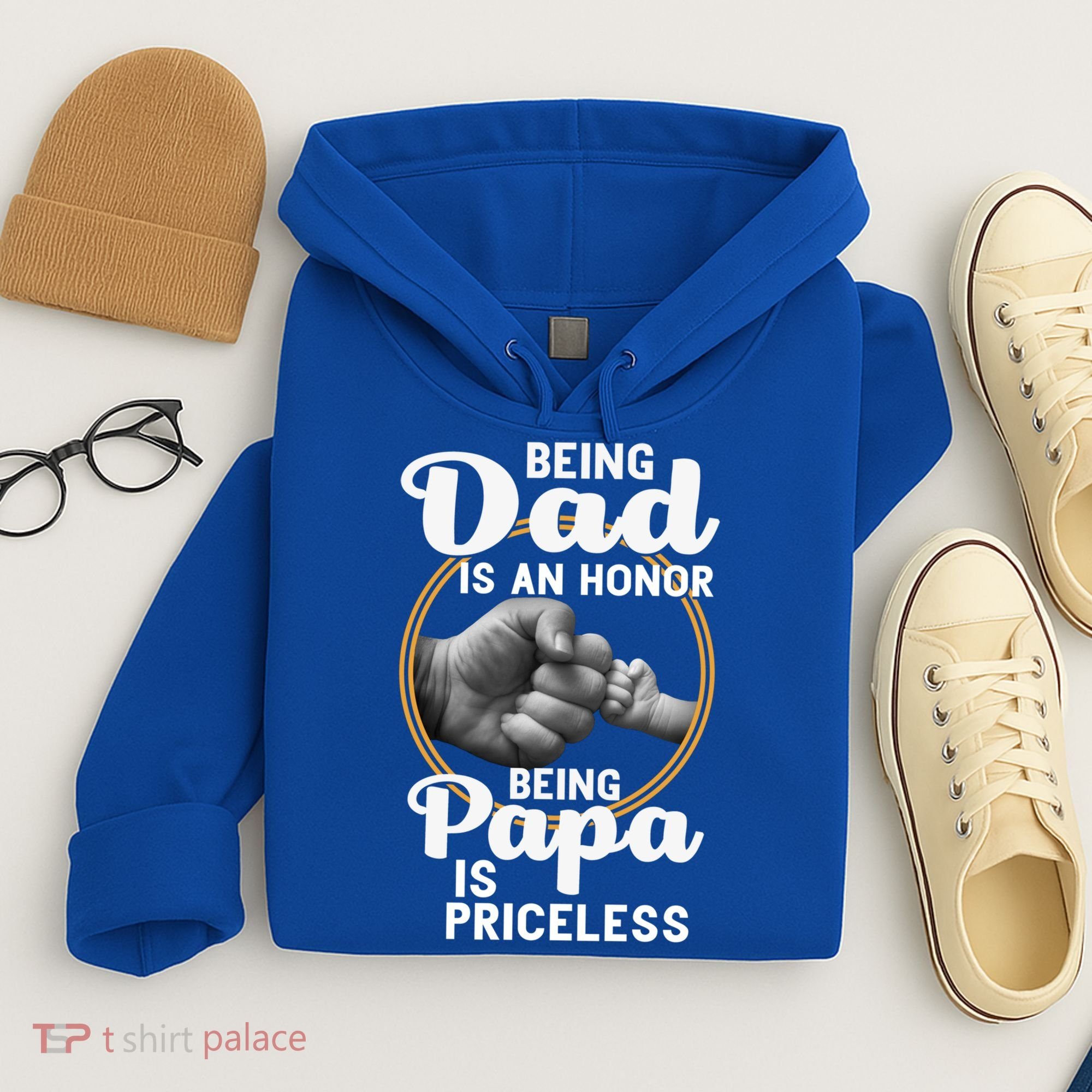 Funny Dad Cute Gift Being Dad Is An Honor Fathers Day Great Gift Hoodie