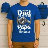 Funny Dad Cute Gift Being Dad Is An Honor Fathers Day Great Gift T-Shirt thumb 6