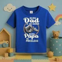 Funny Dad Cute Gift Being Dad Is An Honor Fathers Day Great Gift Toddler T-Shirt thumb 3
