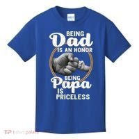 Funny Dad Cute Gift Being Dad Is An Honor Fathers Day Great Gift Kids T-Shirt thumb 0