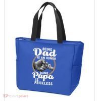 Funny Dad Cute Gift Being Dad Is An Honor Fathers Day Great Gift Tote Bag thumb 3
