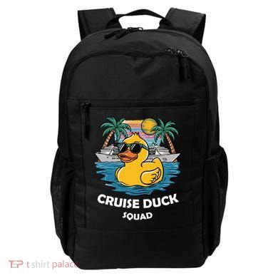 Funny Duck Cruise Rubber Duck Squad Vacation Cruise Ship Gift Backpack