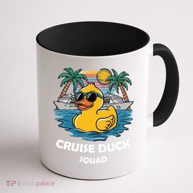 Funny Duck Cruise Rubber Duck Squad Vacation Cruise Ship Gift Coffee Mug back