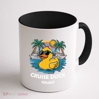 Funny Duck Cruise Rubber Duck Squad Vacation Cruise Ship Gift Coffee Mug thumb 1