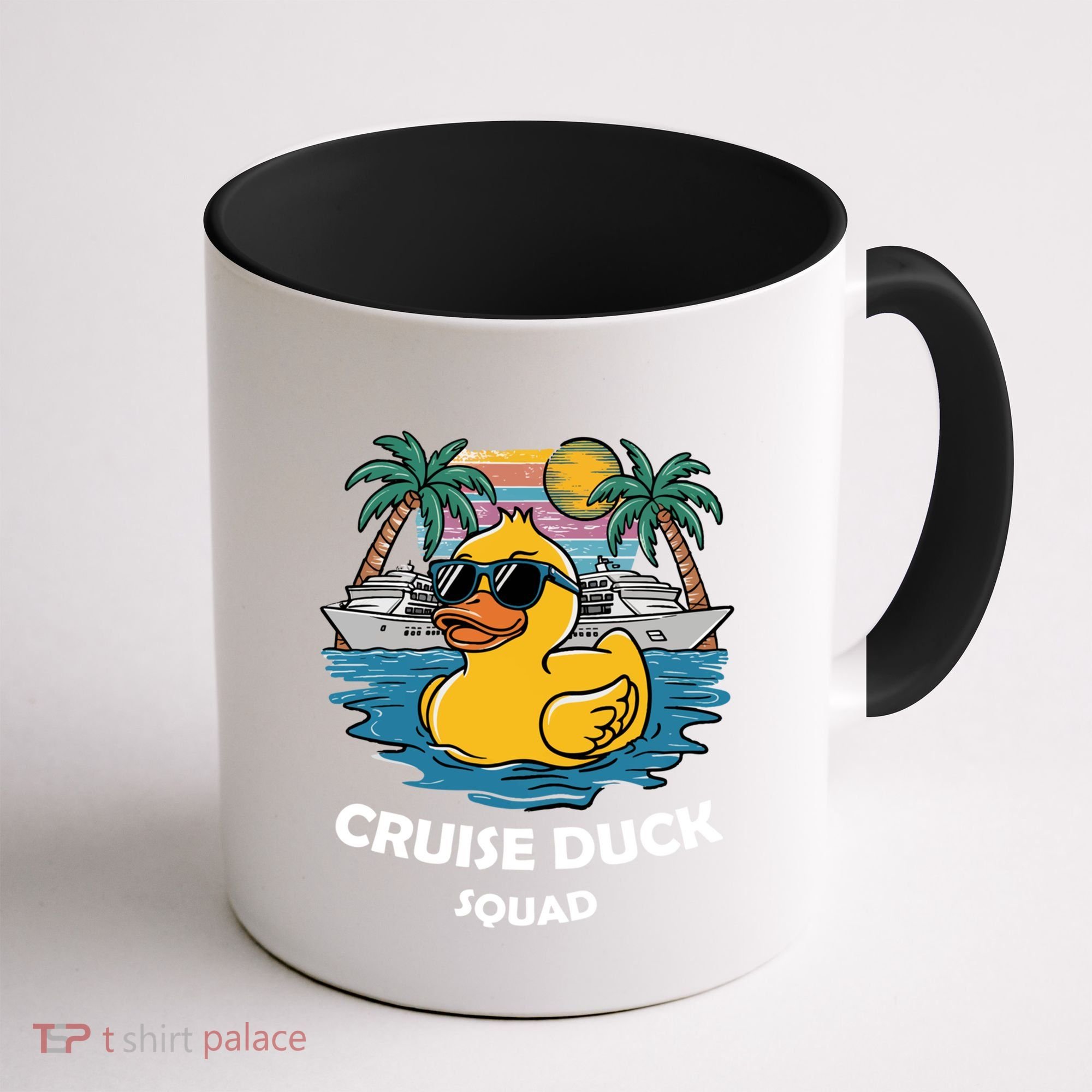 Funny Duck Cruise Rubber Duck Squad Vacation Cruise Ship Gift Coffee Mug