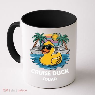 Funny Duck Cruise Rubber Duck Squad Vacation Cruise Ship Gift Coffee Mug