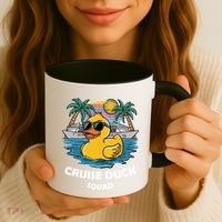 Funny Duck Cruise Rubber Duck Squad Vacation Cruise Ship Gift Coffee Mug thumb 3