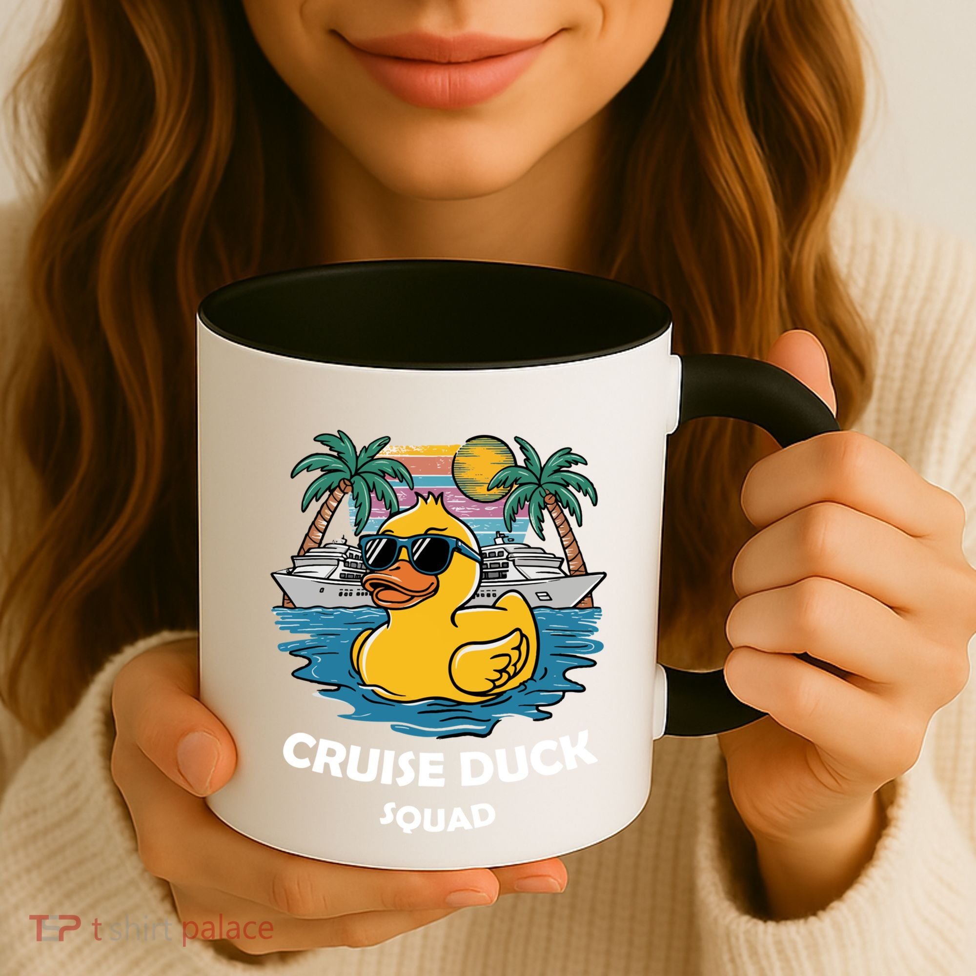 Funny Duck Cruise Rubber Duck Squad Vacation Cruise Ship Gift Coffee Mug