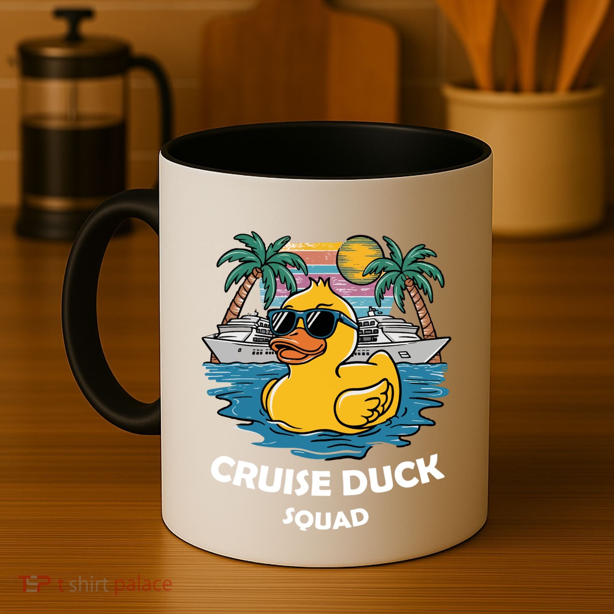 Funny Duck Cruise Rubber Duck Squad Vacation Cruise Ship Gift Coffee Mug
