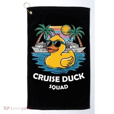 Funny Duck Cruise Rubber Duck Squad Vacation Cruise Ship Gift Golf Towel