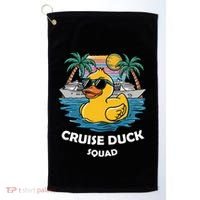Funny Duck Cruise Rubber Duck Squad Vacation Cruise Ship Gift Golf Towel thumb 0