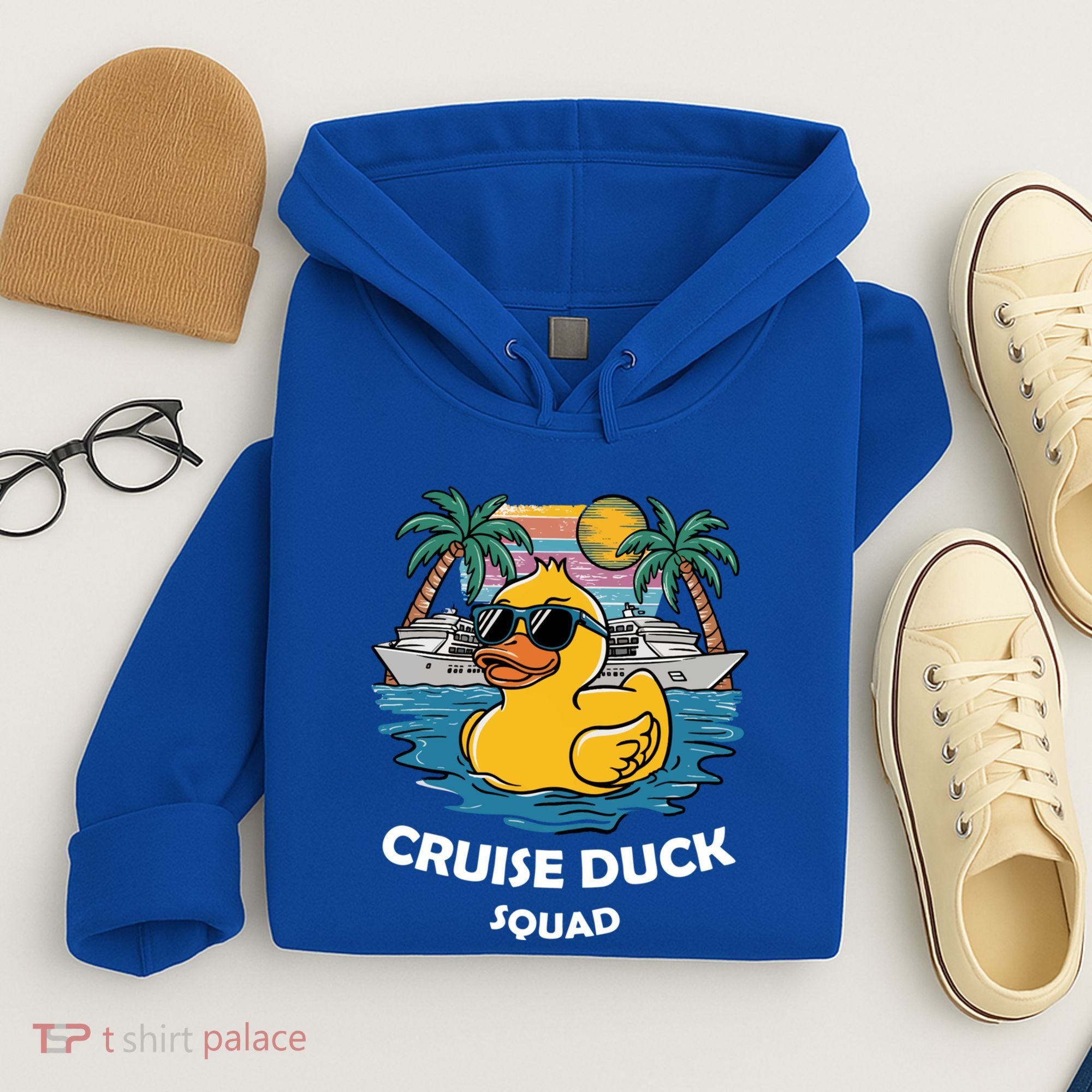 Funny Duck Cruise Rubber Duck Squad Vacation Cruise Ship Gift Hoodie