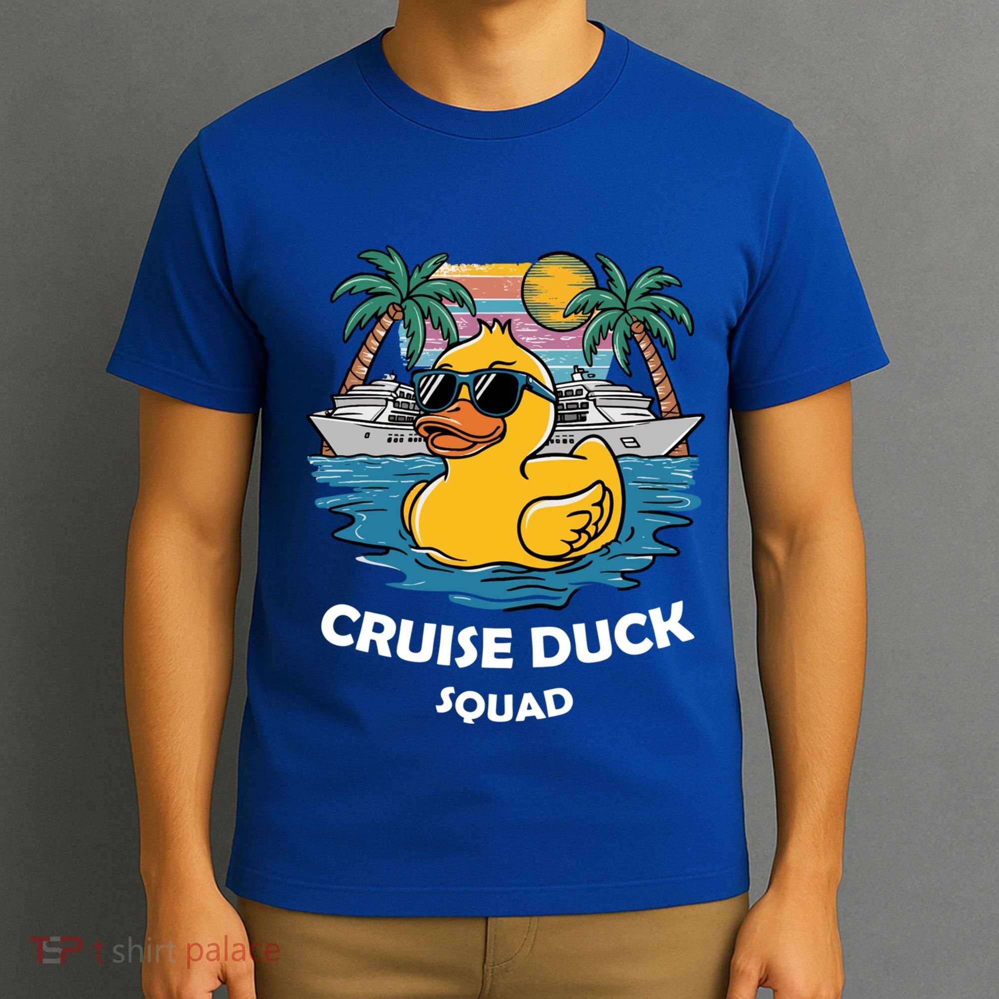Funny Duck Cruise Rubber Duck Squad Vacation Cruise Ship Gift T-Shirt