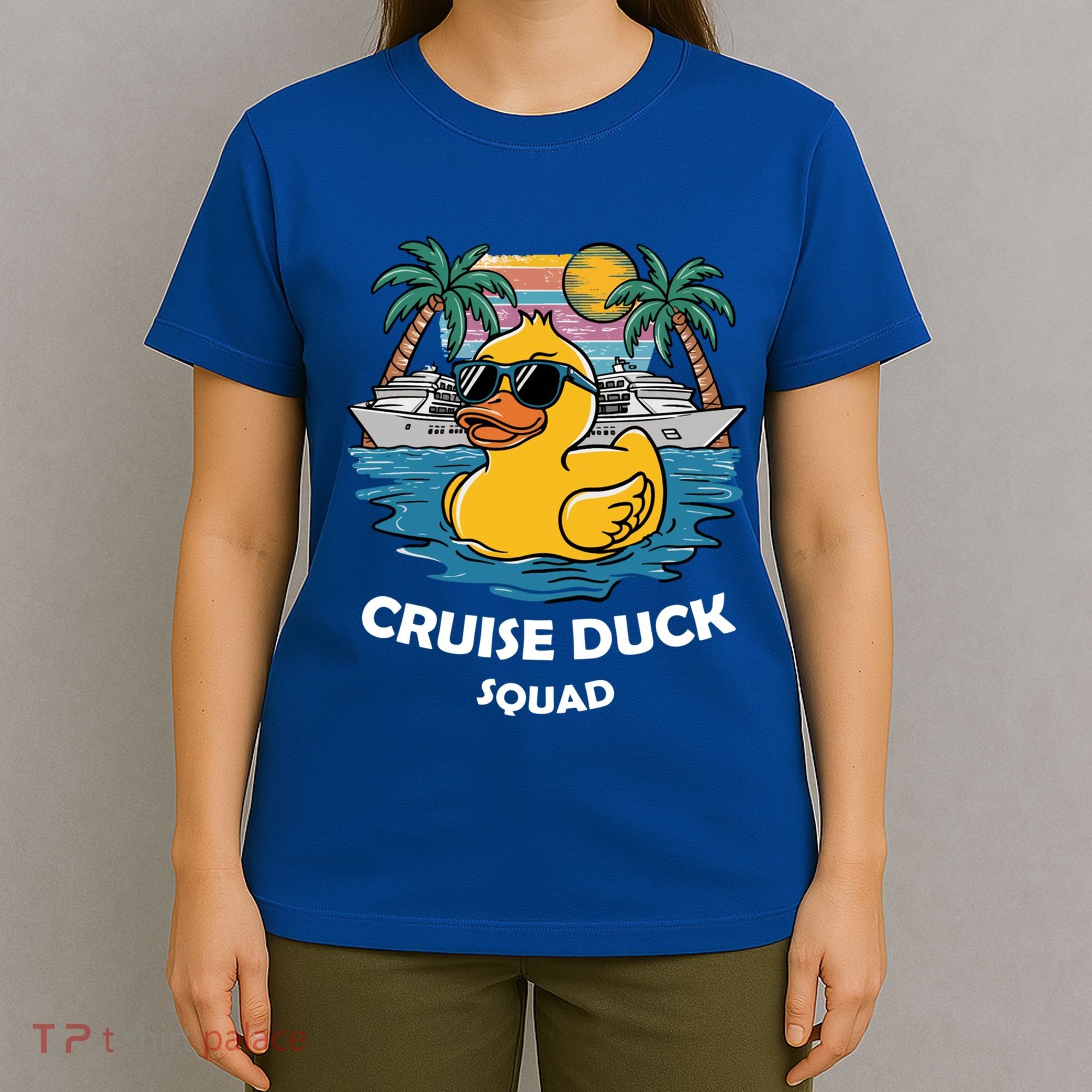Funny Duck Cruise Rubber Duck Squad Vacation Cruise Ship Gift T-Shirt