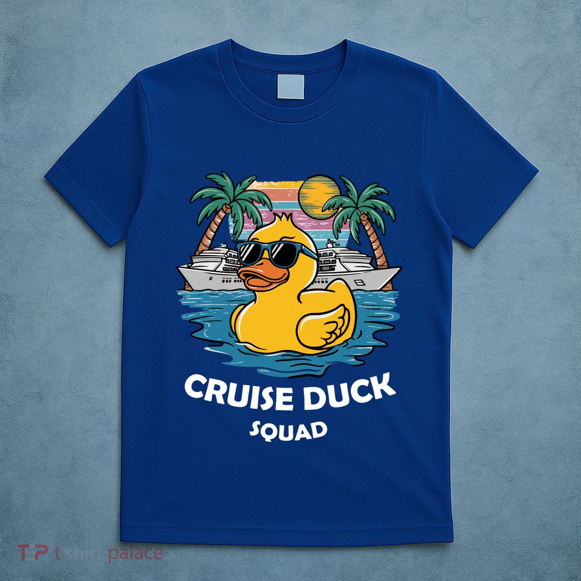 Funny Duck Cruise Rubber Duck Squad Vacation Cruise Ship Gift T-Shirt