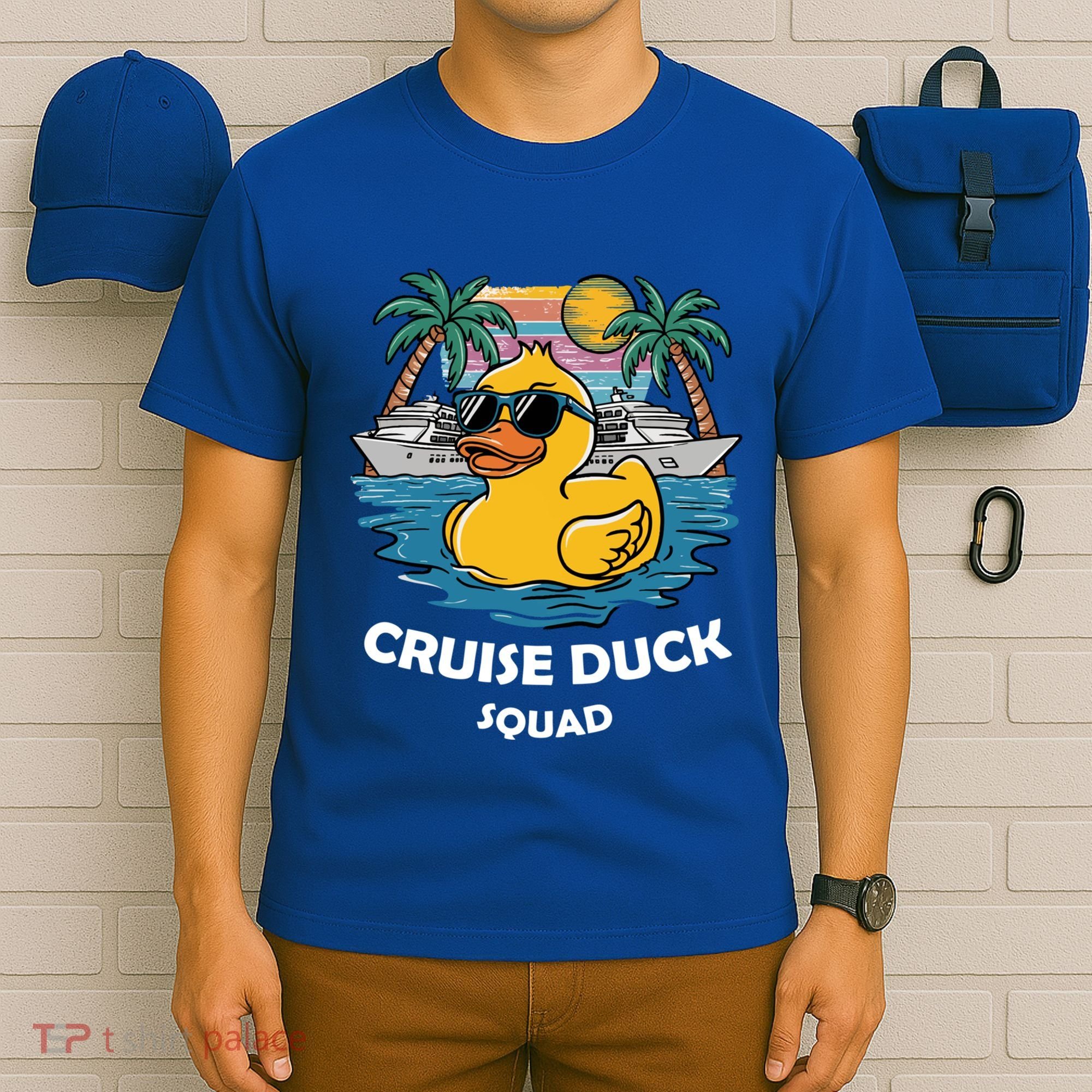 Funny Duck Cruise Rubber Duck Squad Vacation Cruise Ship Gift T-Shirt