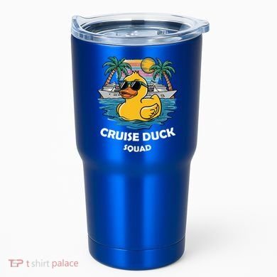 Funny Duck Cruise Rubber Duck Squad Vacation Cruise Ship Gift Tumbler