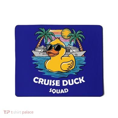 Funny Duck Cruise Rubber Duck Squad Vacation Cruise Ship Gift Mousepad