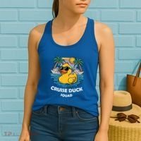 Funny Duck Cruise Rubber Duck Squad Vacation Cruise Ship Gift Women's Tank Top thumb 2