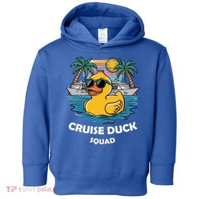 Funny Duck Cruise Rubber Duck Squad Vacation Cruise Ship Gift Toddler Hoodie