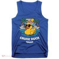 Funny Duck Cruise Rubber Duck Squad Vacation Cruise Ship Gift Tank Top thumb 0