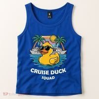 Funny Duck Cruise Rubber Duck Squad Vacation Cruise Ship Gift Tank Top thumb 2