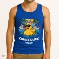 Funny Duck Cruise Rubber Duck Squad Vacation Cruise Ship Gift Tank Top thumb 3