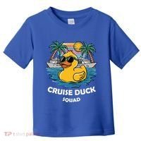 Funny Duck Cruise Rubber Duck Squad Vacation Cruise Ship Gift Toddler T-Shirt thumb 0