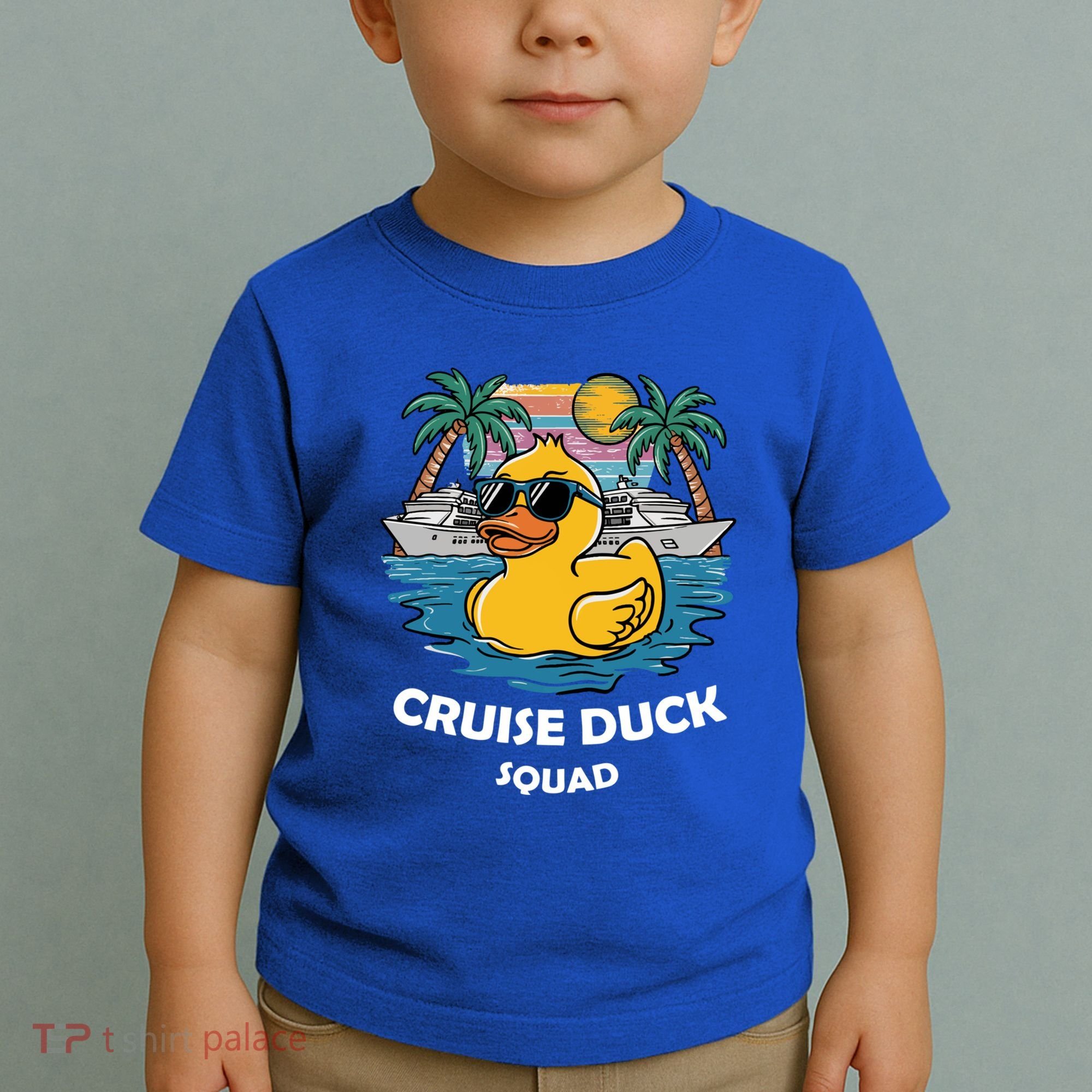 Funny Duck Cruise Rubber Duck Squad Vacation Cruise Ship Gift Toddler T-Shirt