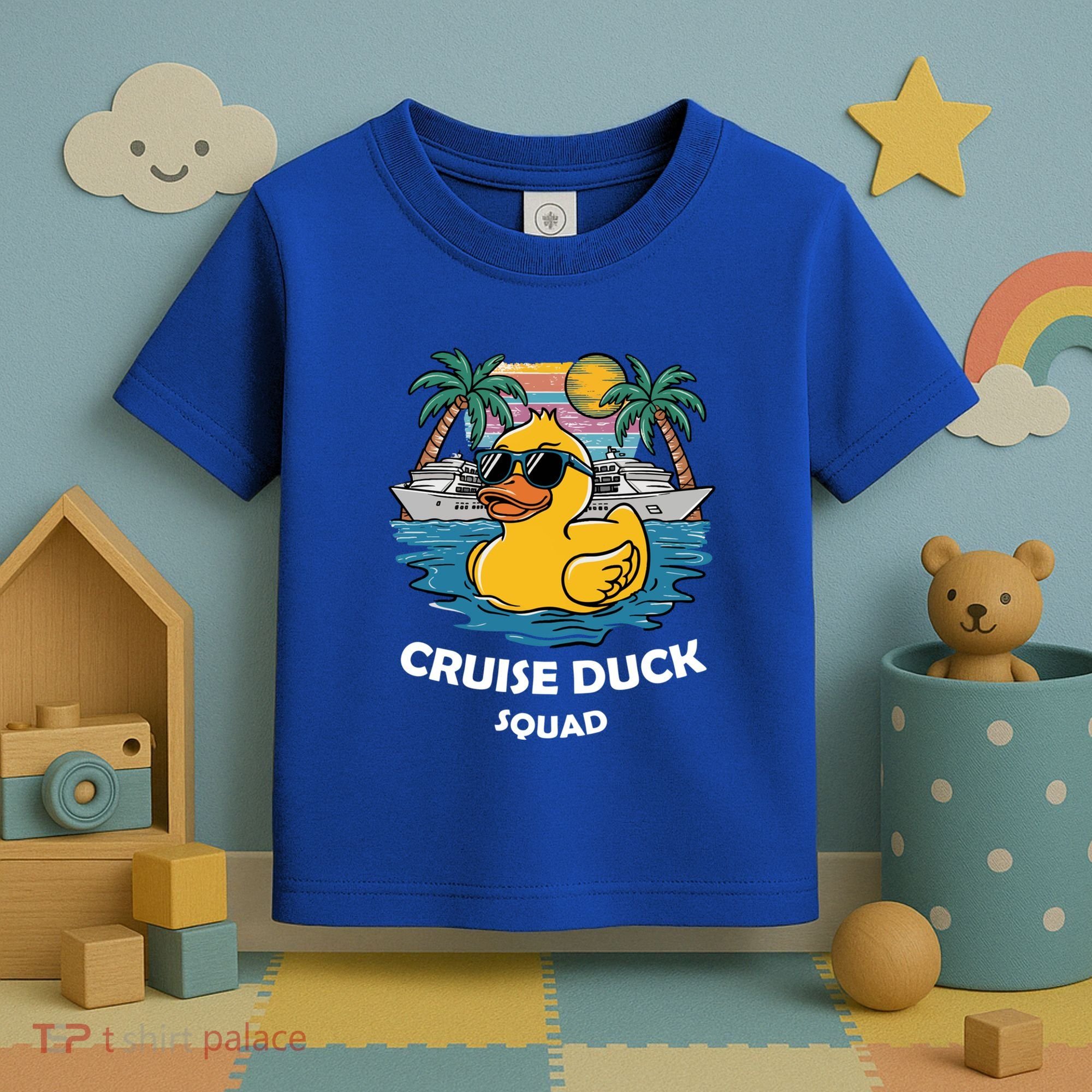 Funny Duck Cruise Rubber Duck Squad Vacation Cruise Ship Gift Toddler T-Shirt