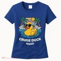 Funny Duck Cruise Rubber Duck Squad Vacation Cruise Ship Gift Women's T-Shirt thumb 0
