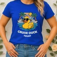 Funny Duck Cruise Rubber Duck Squad Vacation Cruise Ship Gift Women's T-Shirt thumb 2