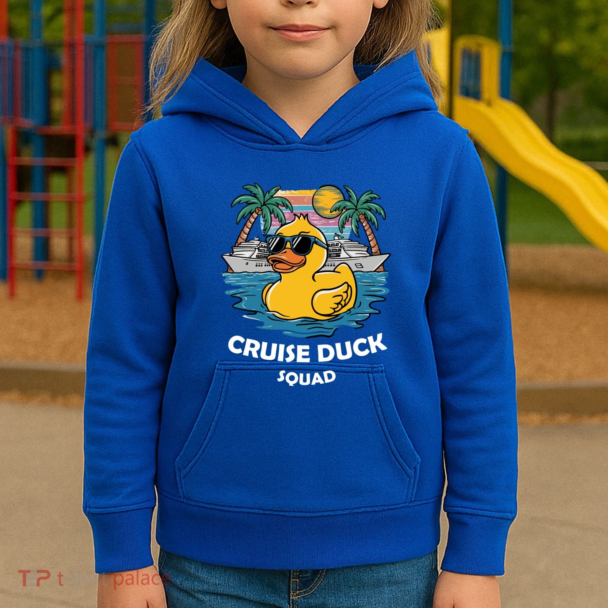 Funny Duck Cruise Rubber Duck Squad Vacation Cruise Ship Gift Kids Hoodie